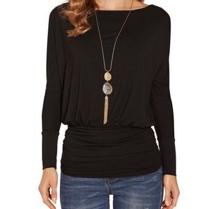 Boston Proper Xsmall Black Blouse
